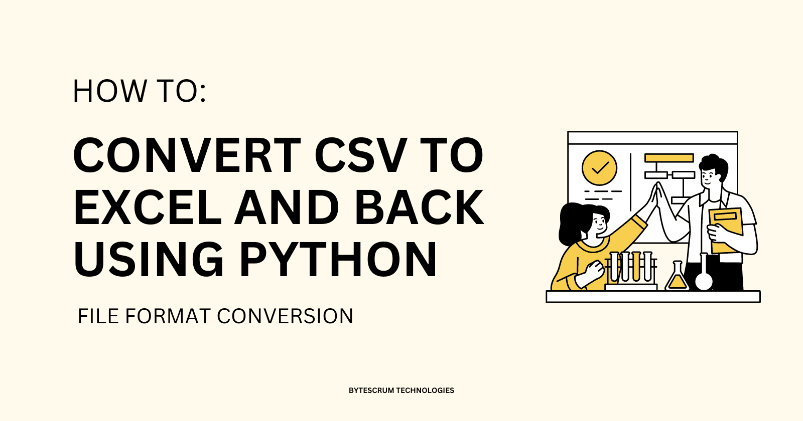 How to Convert Files Between Formats with a Python Script (e.g., CSV to Excel)